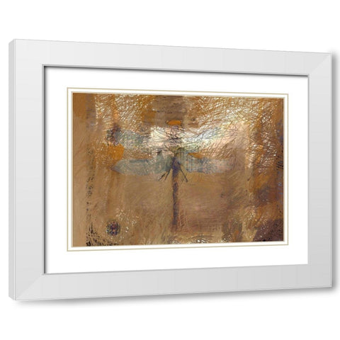 Golden Spirit White Modern Wood Framed Art Print with Double Matting by Butcher, Sarah