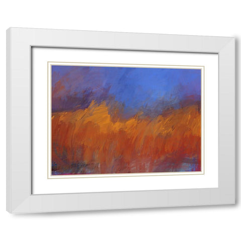 Burning Forest White Modern Wood Framed Art Print with Double Matting by Butcher, Sarah