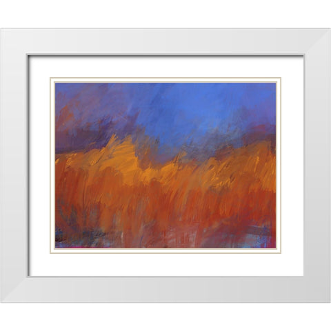 Burning Forest White Modern Wood Framed Art Print with Double Matting by Butcher, Sarah