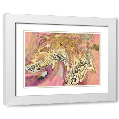 Let It Go White Modern Wood Framed Art Print with Double Matting by Butcher, Sarah