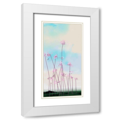 Mellow Meadow 1 White Modern Wood Framed Art Print with Double Matting by Butcher, Sarah