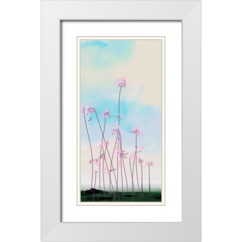 Mellow Meadow 1 White Modern Wood Framed Art Print with Double Matting by Butcher, Sarah