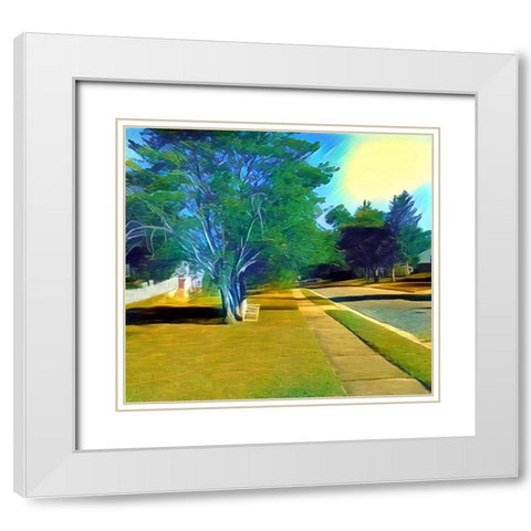 Coldbrook Lane White Modern Wood Framed Art Print with Double Matting by Butcher, Sarah