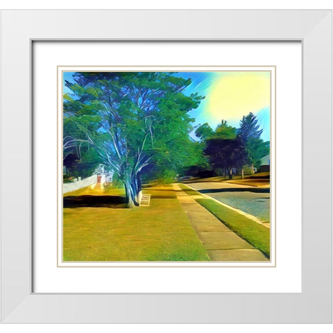 Coldbrook Lane White Modern Wood Framed Art Print with Double Matting by Butcher, Sarah