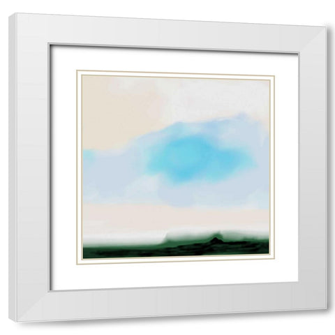 Daydreaming White Modern Wood Framed Art Print with Double Matting by Butcher, Sarah