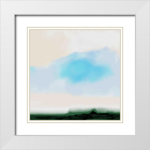 Daydreaming White Modern Wood Framed Art Print with Double Matting by Butcher, Sarah