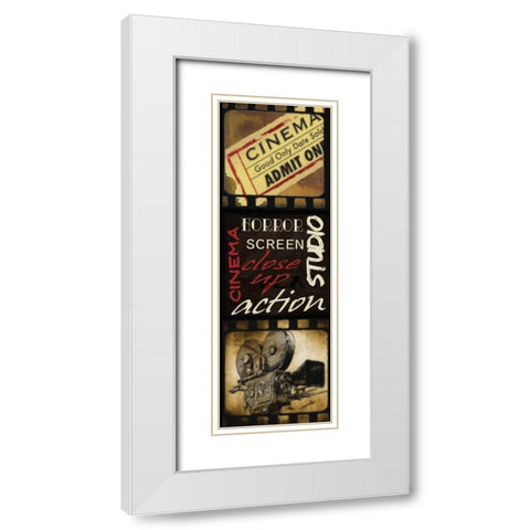 BOX  OFFICE I White Modern Wood Framed Art Print with Double Matting by Greene, Taylor