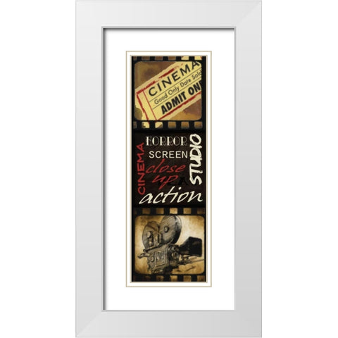 BOX  OFFICE I White Modern Wood Framed Art Print with Double Matting by Greene, Taylor