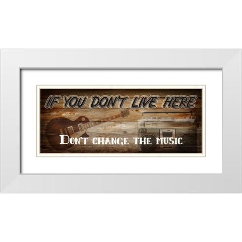 If You Dont Live Here White Modern Wood Framed Art Print with Double Matting by Greene, Taylor