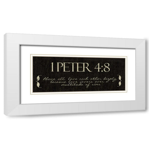 ABOVE ALL White Modern Wood Framed Art Print with Double Matting by Greene, Taylor