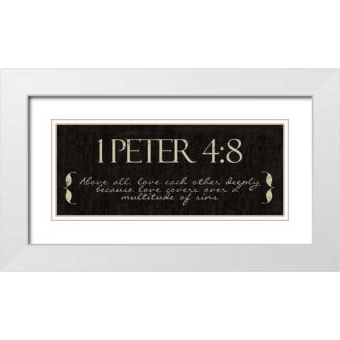 ABOVE ALL White Modern Wood Framed Art Print with Double Matting by Greene, Taylor