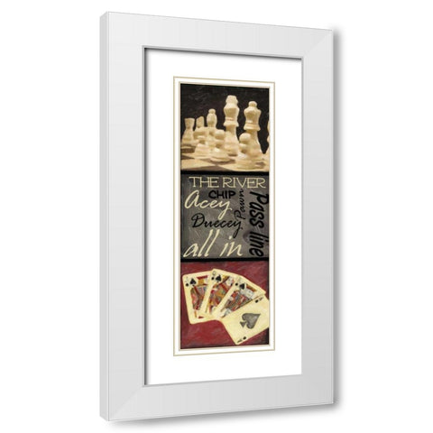 CLASSIC GAMES C White Modern Wood Framed Art Print with Double Matting by Greene, Taylor
