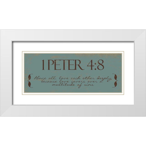 ABOVE ALL White Modern Wood Framed Art Print with Double Matting by Greene, Taylor