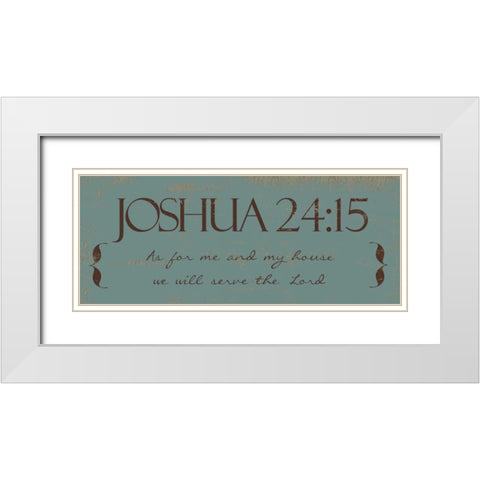 AS FOR ME  White Modern Wood Framed Art Print with Double Matting by Greene, Taylor