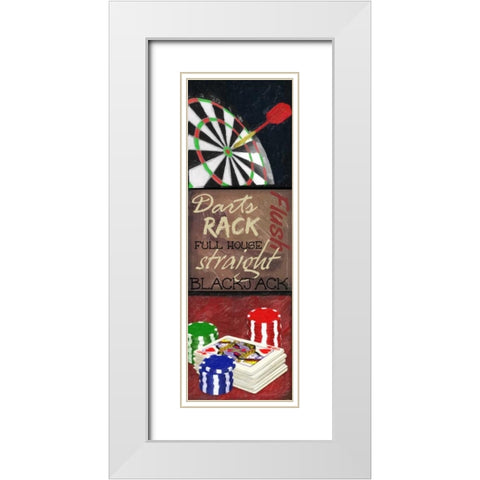 GAMING 9 PATCH 1 White Modern Wood Framed Art Print with Double Matting by Greene, Taylor