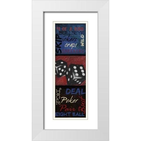GAMING 9 PATCH 2 White Modern Wood Framed Art Print with Double Matting by Greene, Taylor