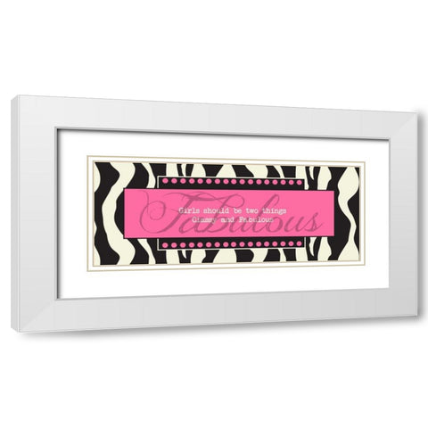 Fabulous White Modern Wood Framed Art Print with Double Matting by Greene, Taylor