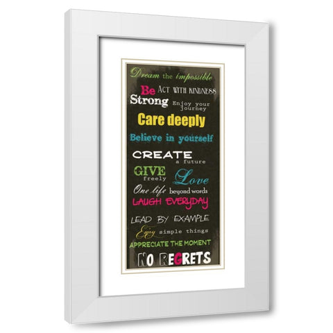 Dream Impossible White Modern Wood Framed Art Print with Double Matting by Greene, Taylor