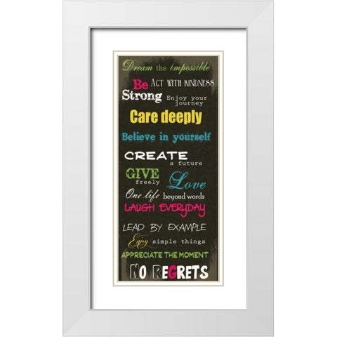 Dream Impossible White Modern Wood Framed Art Print with Double Matting by Greene, Taylor