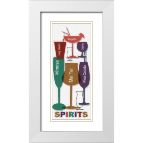 SPIRITS PANEL White Modern Wood Framed Art Print with Double Matting by Greene, Taylor