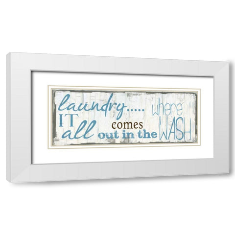 IN THE WASH White Modern Wood Framed Art Print with Double Matting by Greene, Taylor
