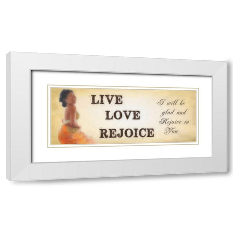 PANEL 2 White Modern Wood Framed Art Print with Double Matting by Greene, Taylor