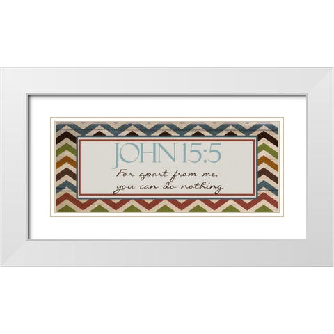 APART FROM ME White Modern Wood Framed Art Print with Double Matting by Greene, Taylor