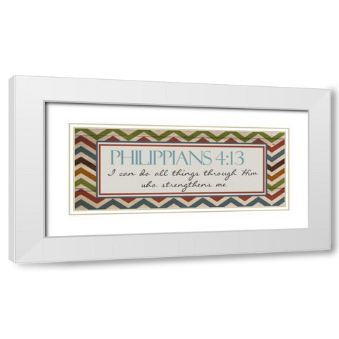 I CAN DO ALL White Modern Wood Framed Art Print with Double Matting by Greene, Taylor