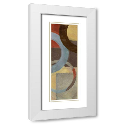 HALO WEAVE IV White Modern Wood Framed Art Print with Double Matting by Greene, Taylor