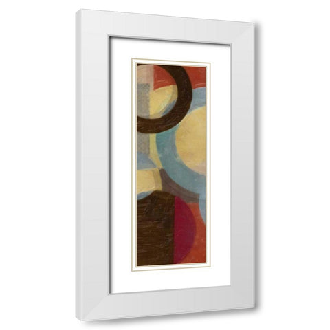 HALO WEAVE V White Modern Wood Framed Art Print with Double Matting by Greene, Taylor