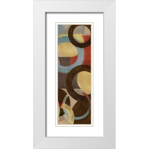 HALO WEAVE VII White Modern Wood Framed Art Print with Double Matting by Greene, Taylor