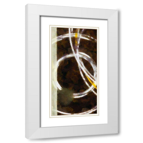 OPALA  PANEL I White Modern Wood Framed Art Print with Double Matting by Greene, Taylor