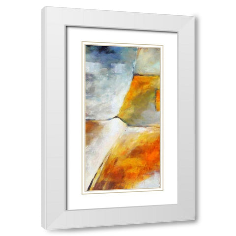 VIBE PANEL II White Modern Wood Framed Art Print with Double Matting by Greene, Taylor