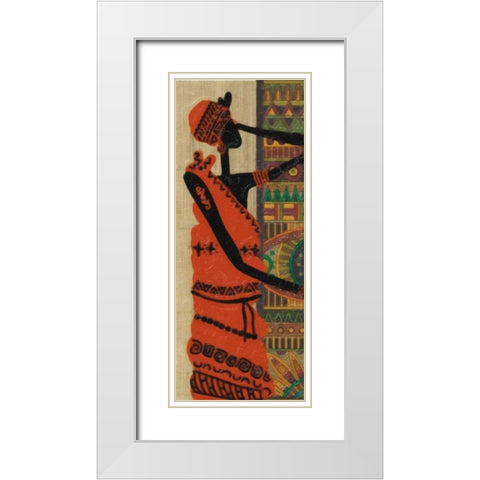 ETHNIC BEAUTY I White Modern Wood Framed Art Print with Double Matting by Greene, Taylor