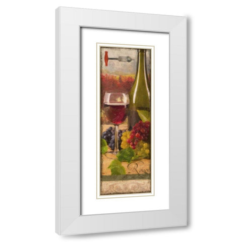 WINE ROUGE VINEYARD White Modern Wood Framed Art Print with Double Matting by Greene, Taylor