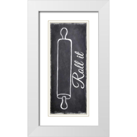 Roll It White Modern Wood Framed Art Print with Double Matting by Greene, Taylor