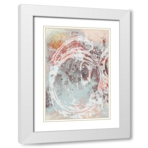 STROKES IN MOTION 1 White Modern Wood Framed Art Print with Double Matting by Greene, Taylor