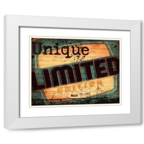 Unique Limied Edition White Modern Wood Framed Art Print with Double Matting by Greene, Taylor