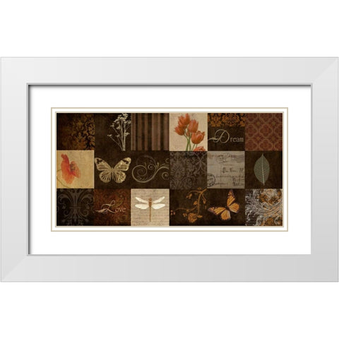 SPICE GOLD 18 PATCH White Modern Wood Framed Art Print with Double Matting by Greene, Taylor