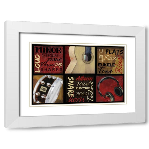 Jam White Modern Wood Framed Art Print with Double Matting by Greene, Taylor