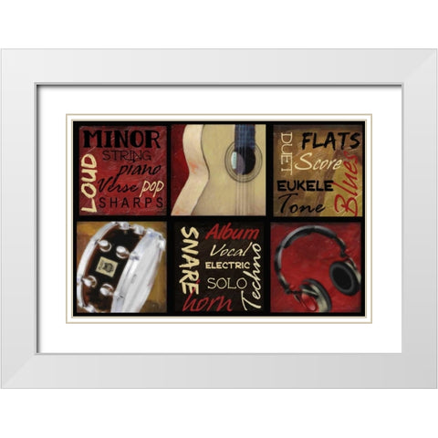 Jam White Modern Wood Framed Art Print with Double Matting by Greene, Taylor