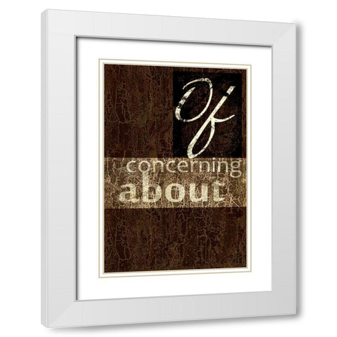 OF White Modern Wood Framed Art Print with Double Matting by Greene, Taylor