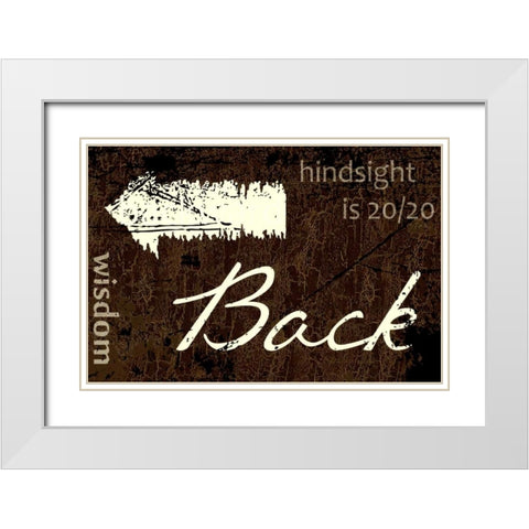 BACK White Modern Wood Framed Art Print with Double Matting by Greene, Taylor
