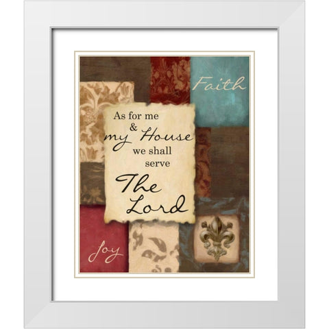 As for me White Modern Wood Framed Art Print with Double Matting by Greene, Taylor