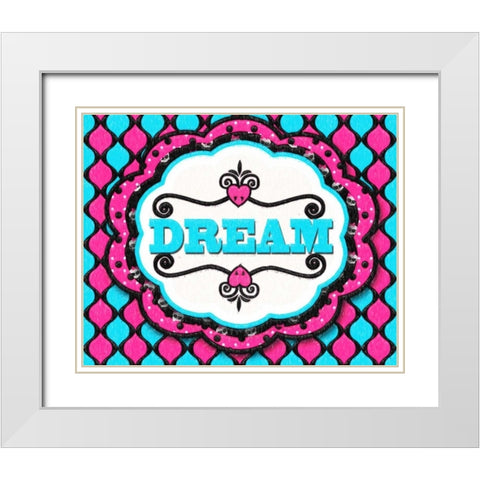 DREAM 2 White Modern Wood Framed Art Print with Double Matting by Greene, Taylor