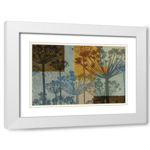 SUMMER BREEZE White Modern Wood Framed Art Print with Double Matting by Greene, Taylor