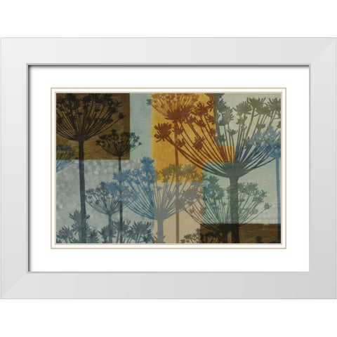 SUMMER BREEZE White Modern Wood Framed Art Print with Double Matting by Greene, Taylor