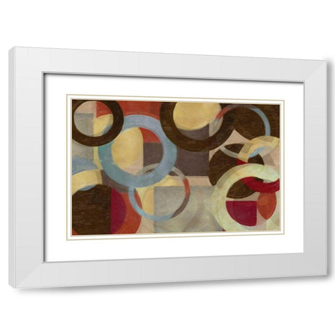HALO WEAVE White Modern Wood Framed Art Print with Double Matting by Greene, Taylor
