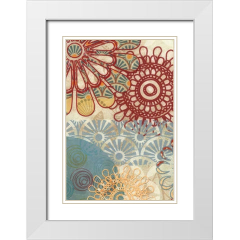 FLORA TRANCE VI White Modern Wood Framed Art Print with Double Matting by Greene, Taylor