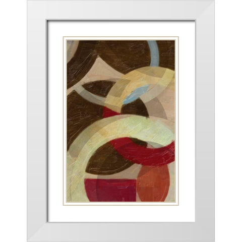 HALO WEAVE III White Modern Wood Framed Art Print with Double Matting by Greene, Taylor